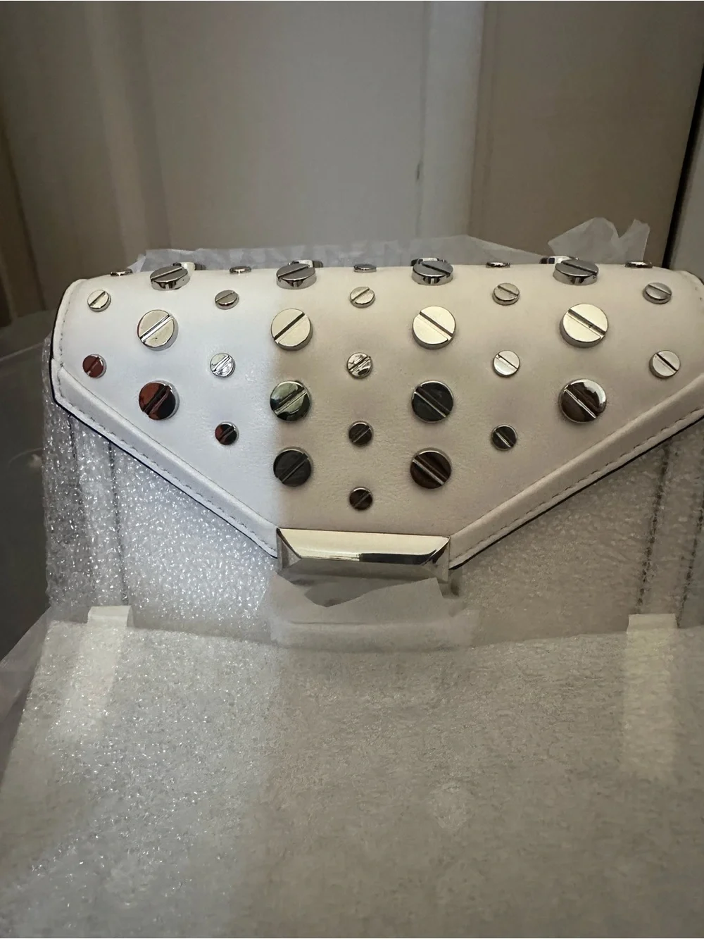 Michael Kors Whitney Leather Crossbody with Silver Hardware